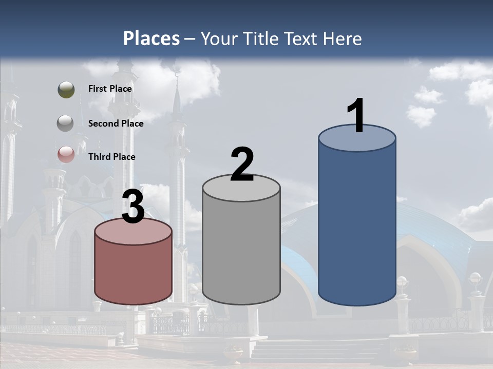 Mosque Kremlin Kazan PowerPoint Template