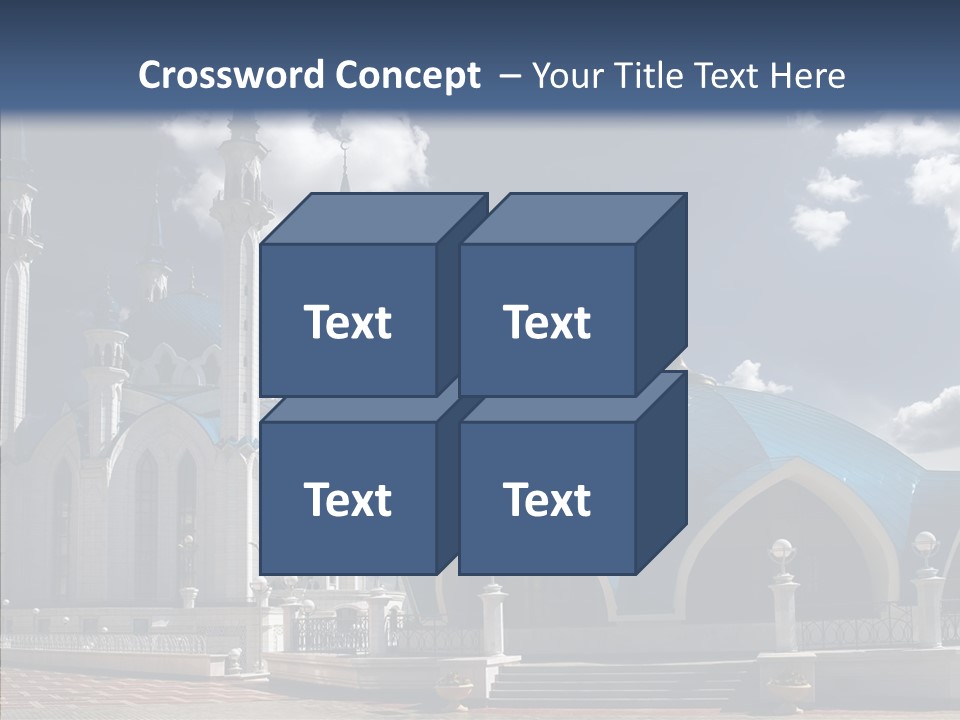 Mosque Kremlin Kazan PowerPoint Template