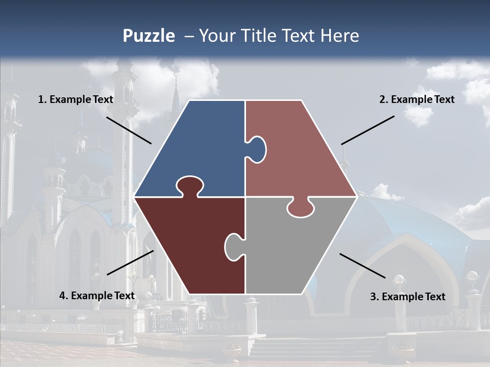 Mosque Kremlin Kazan PowerPoint Template