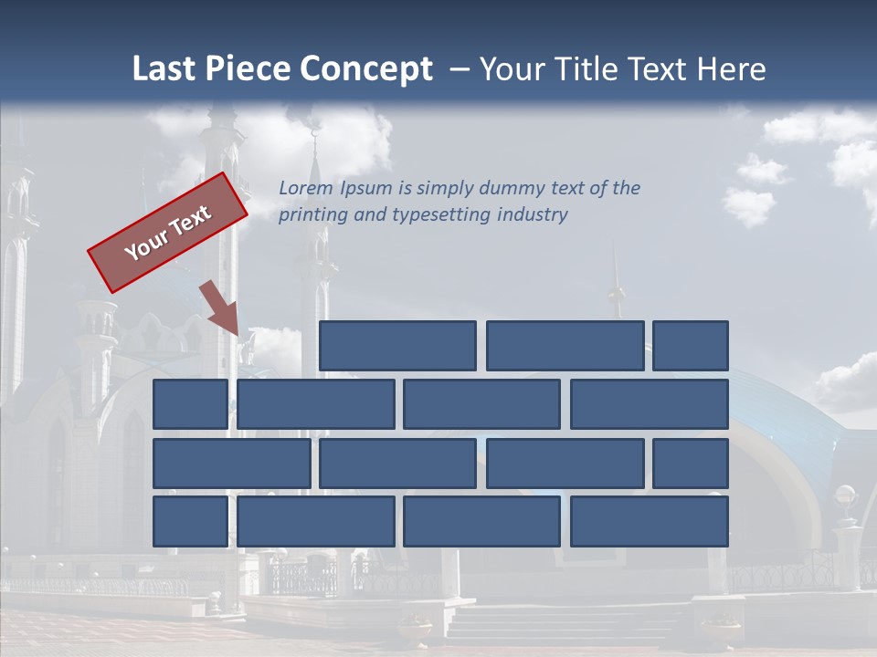 Mosque Kremlin Kazan PowerPoint Template