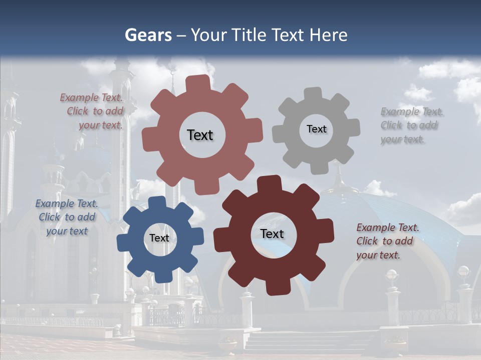 Mosque Kremlin Kazan PowerPoint Template