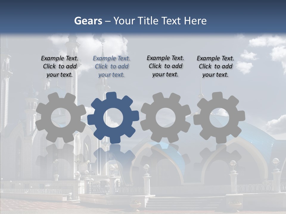 Mosque Kremlin Kazan PowerPoint Template