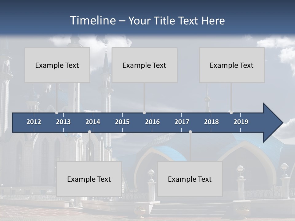 Mosque Kremlin Kazan PowerPoint Template