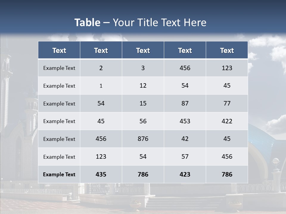 Mosque Kremlin Kazan PowerPoint Template