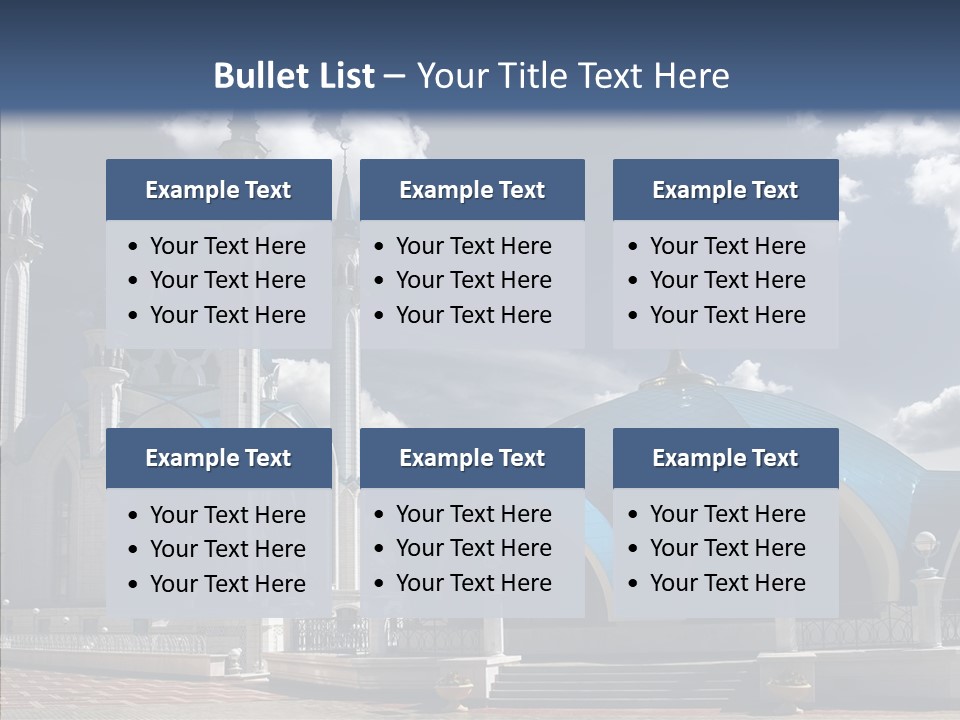 Mosque Kremlin Kazan PowerPoint Template