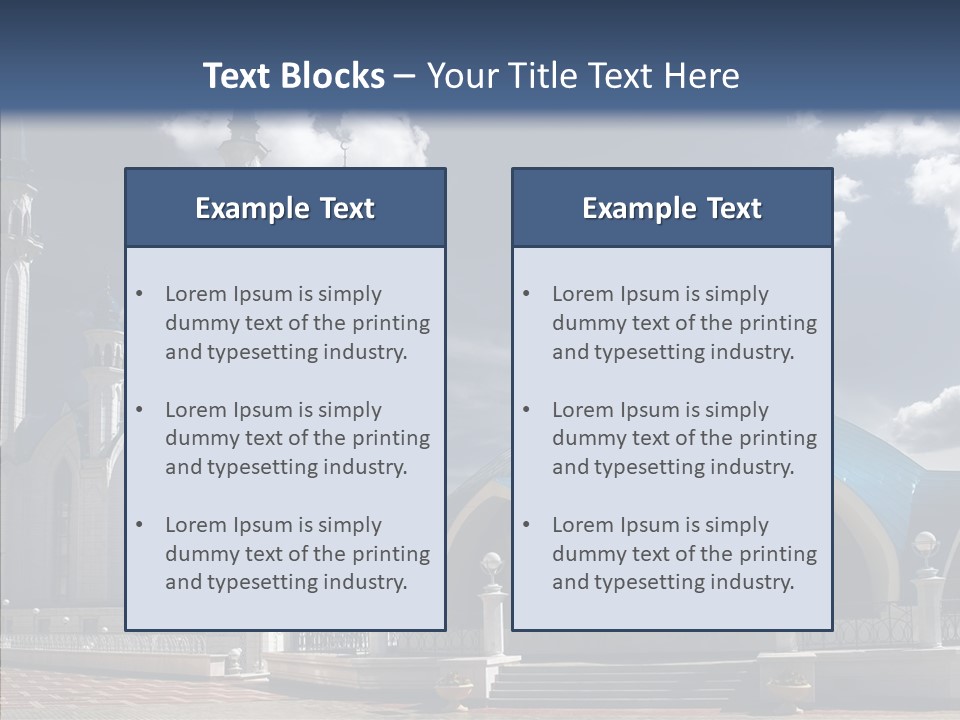 Mosque Kremlin Kazan PowerPoint Template
