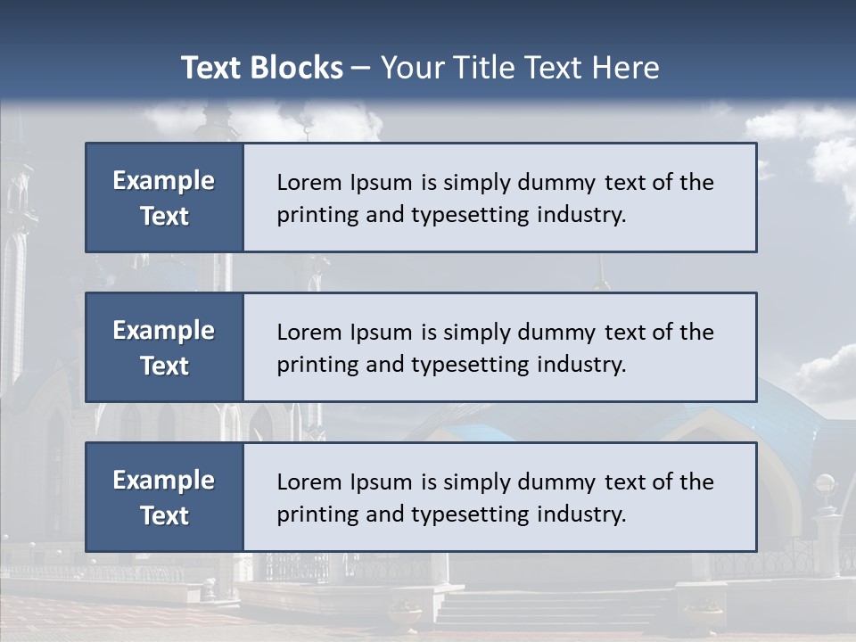 Mosque Kremlin Kazan PowerPoint Template
