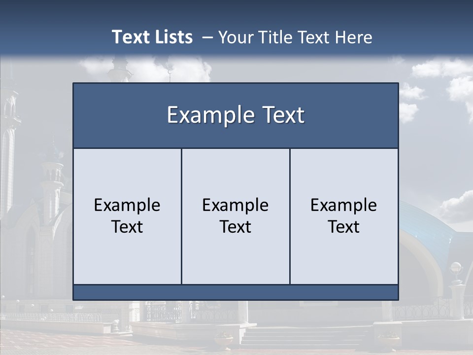 Mosque Kremlin Kazan PowerPoint Template