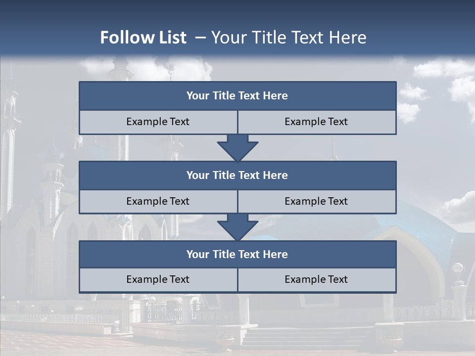 Mosque Kremlin Kazan PowerPoint Template