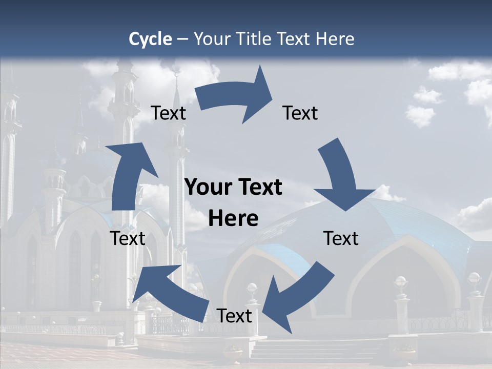 Mosque Kremlin Kazan PowerPoint Template