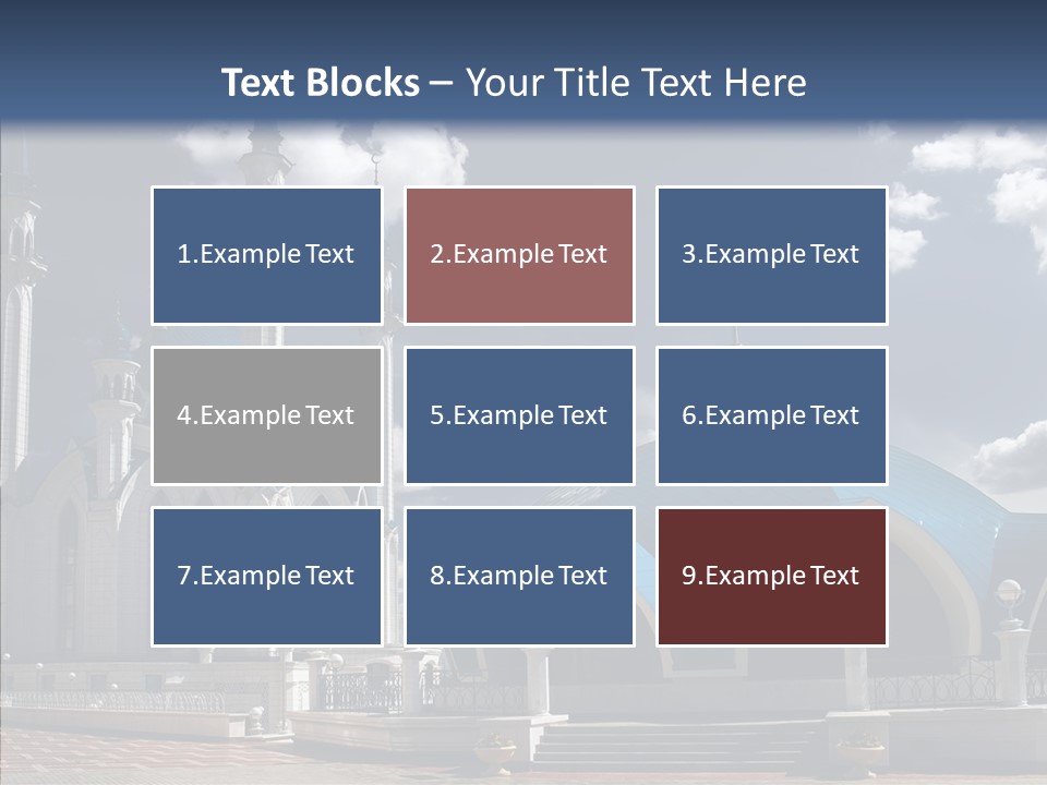 Mosque Kremlin Kazan PowerPoint Template