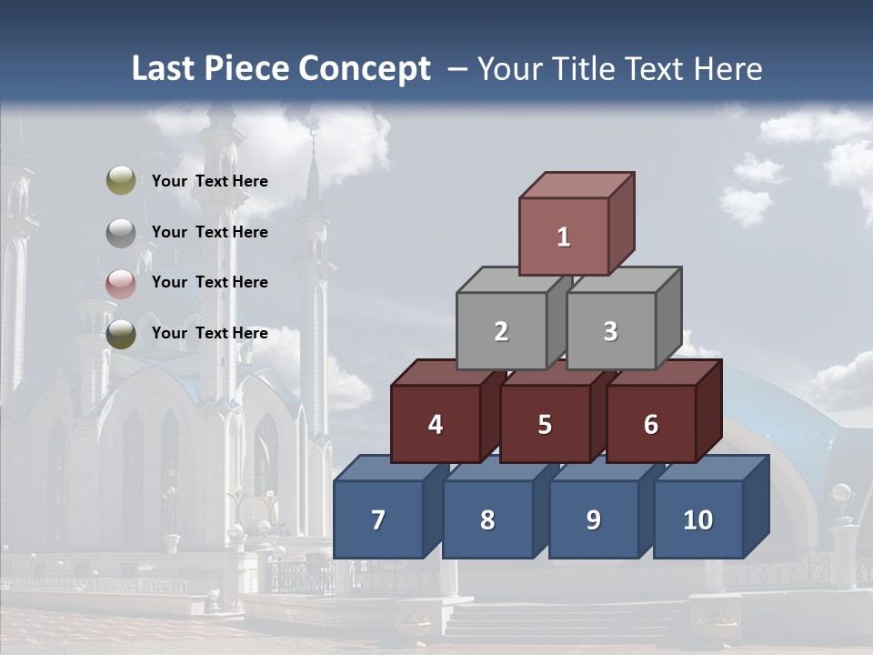 Mosque Kremlin Kazan PowerPoint Template