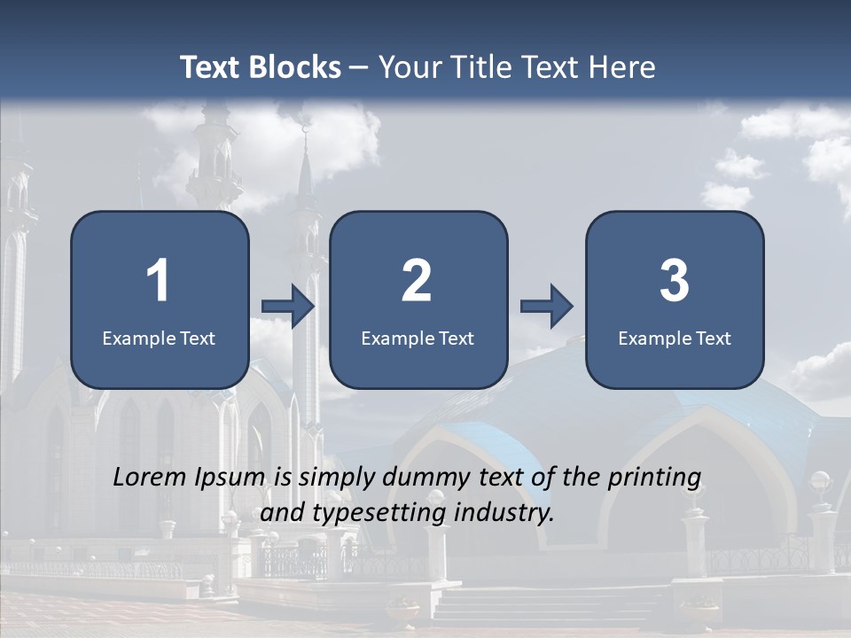 Mosque Kremlin Kazan PowerPoint Template