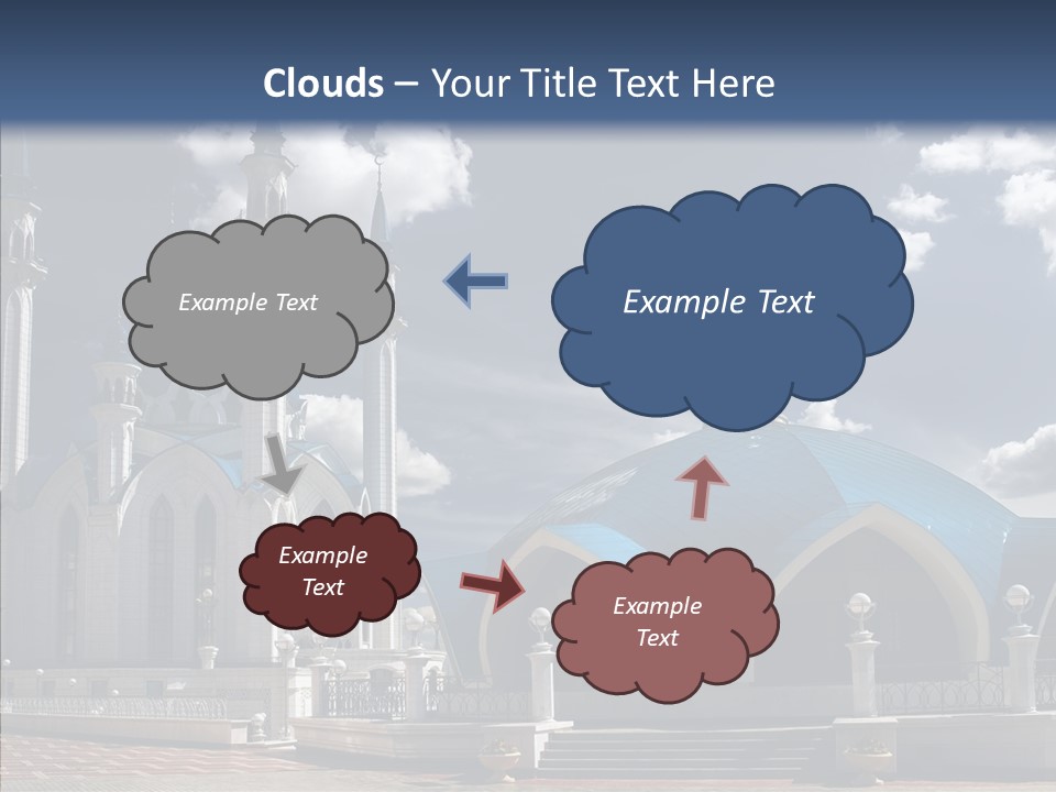 Mosque Kremlin Kazan PowerPoint Template