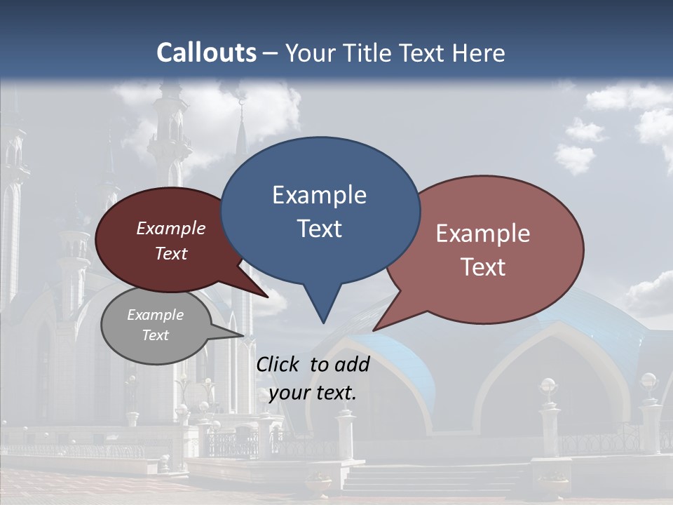 Mosque Kremlin Kazan PowerPoint Template