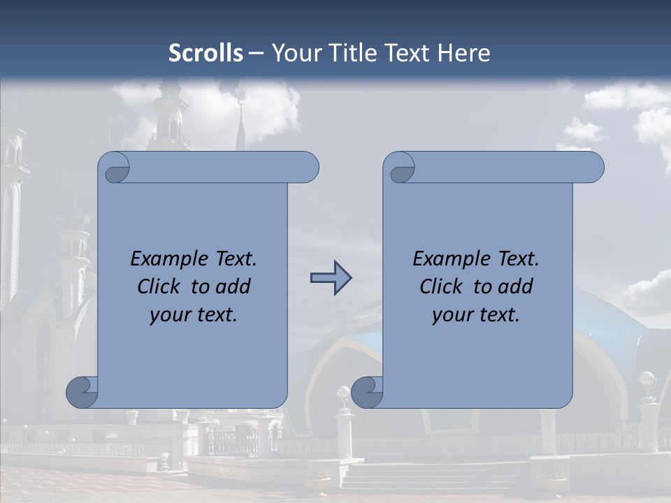 Mosque Kremlin Kazan PowerPoint Template