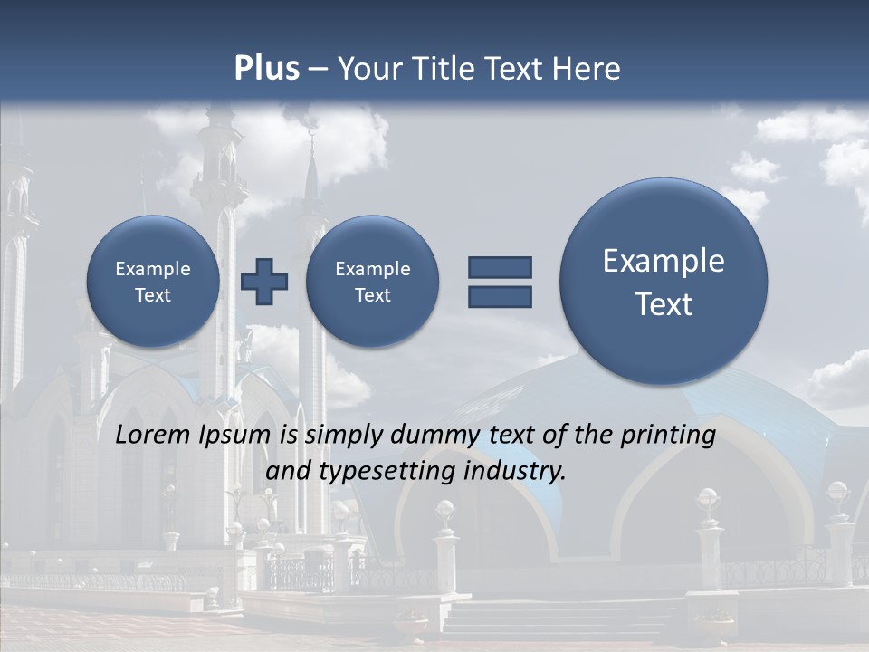 Mosque Kremlin Kazan PowerPoint Template