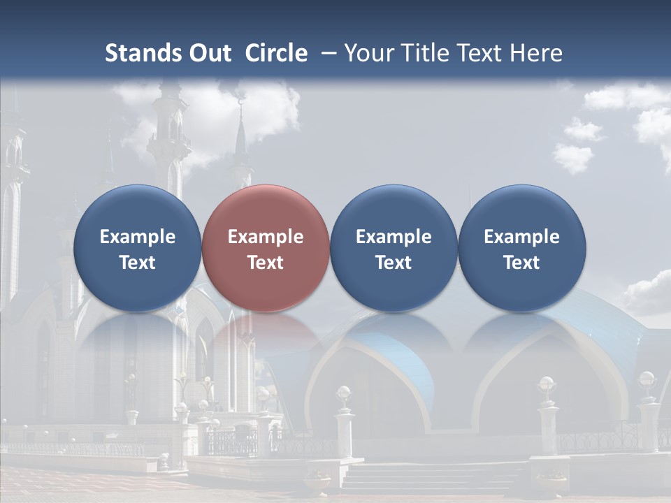 Mosque Kremlin Kazan PowerPoint Template