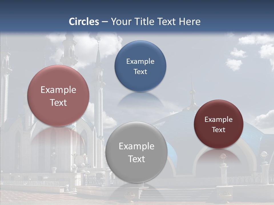 Mosque Kremlin Kazan PowerPoint Template