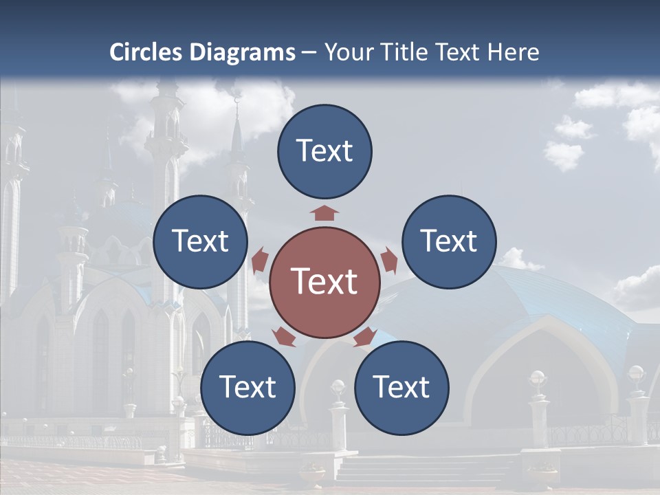 Mosque Kremlin Kazan PowerPoint Template