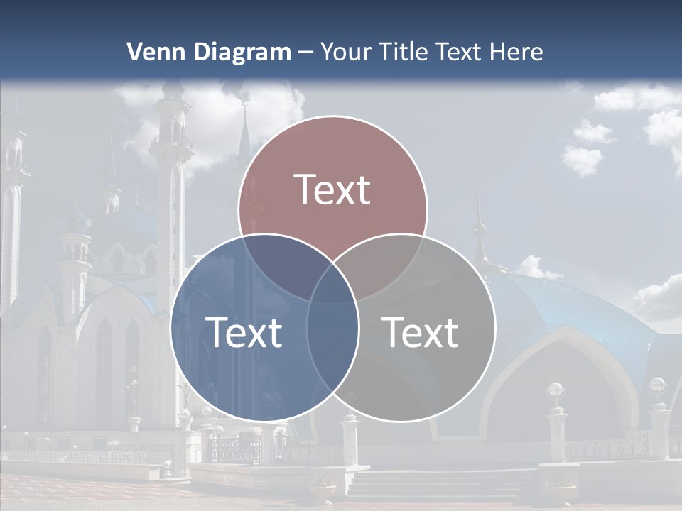 Mosque Kremlin Kazan PowerPoint Template