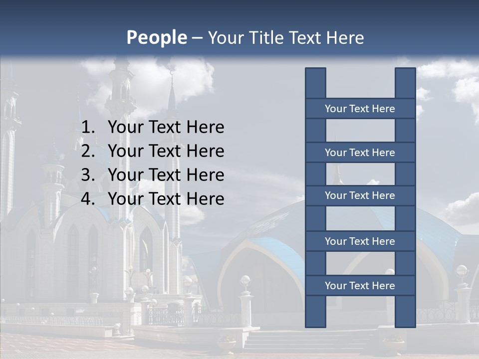 Mosque Kremlin Kazan PowerPoint Template