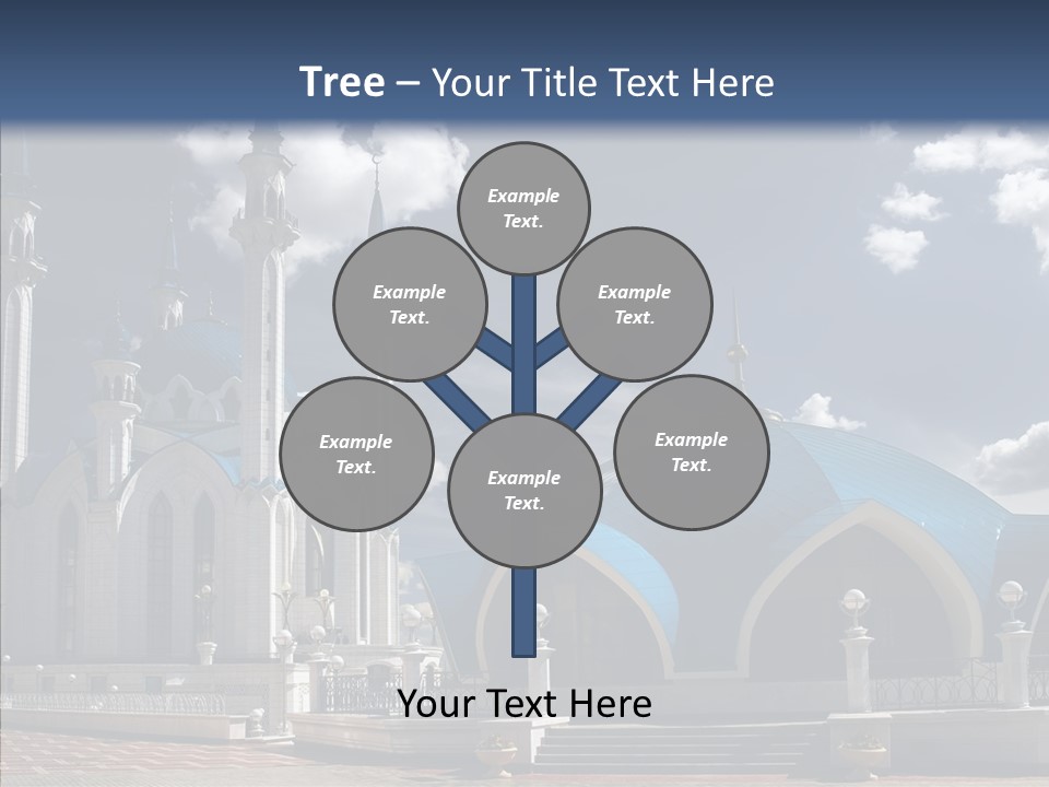 Mosque Kremlin Kazan PowerPoint Template