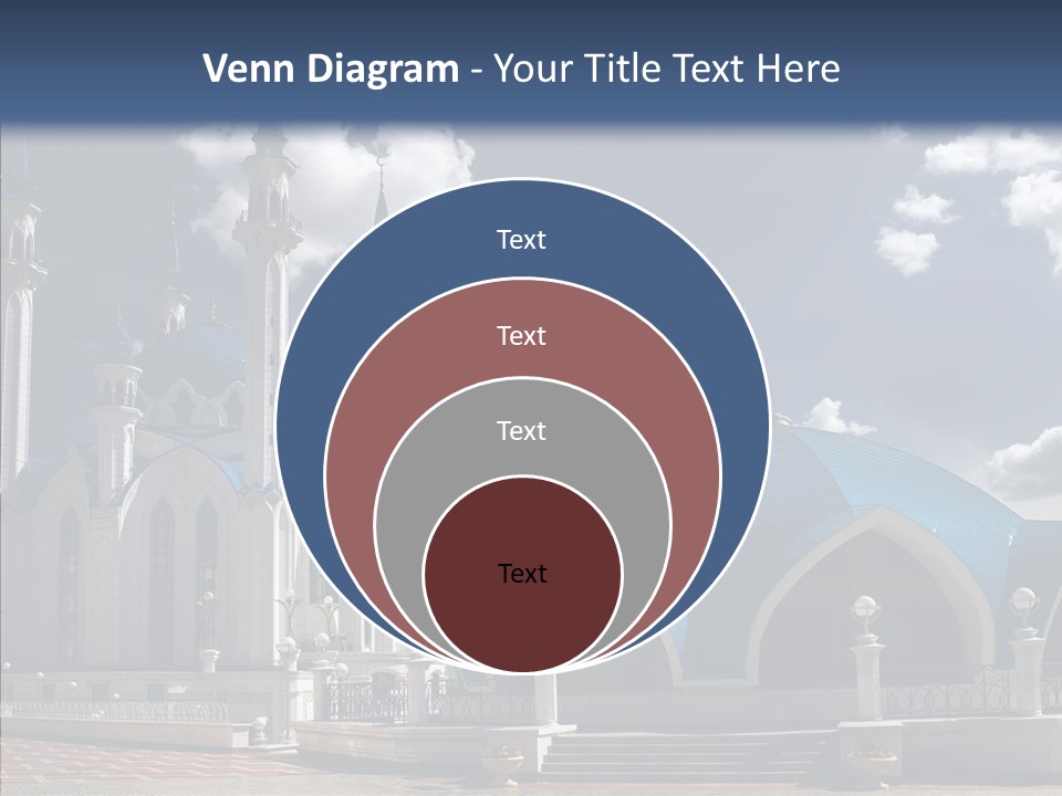 Mosque Kremlin Kazan PowerPoint Template