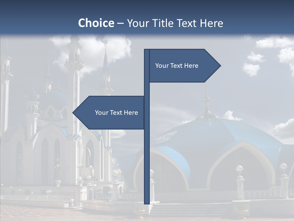 Mosque Kremlin Kazan PowerPoint Template