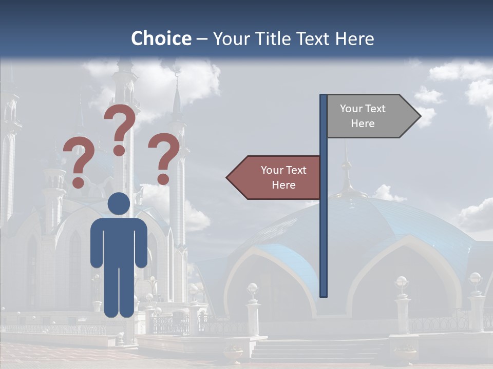 Mosque Kremlin Kazan PowerPoint Template