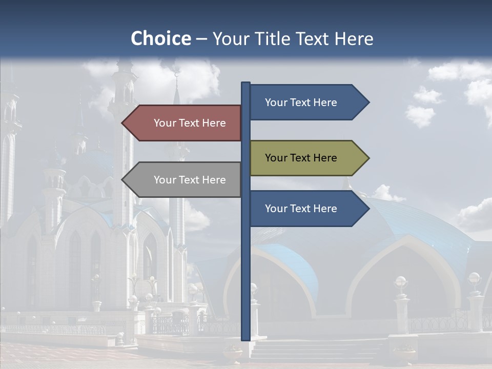 Mosque Kremlin Kazan PowerPoint Template