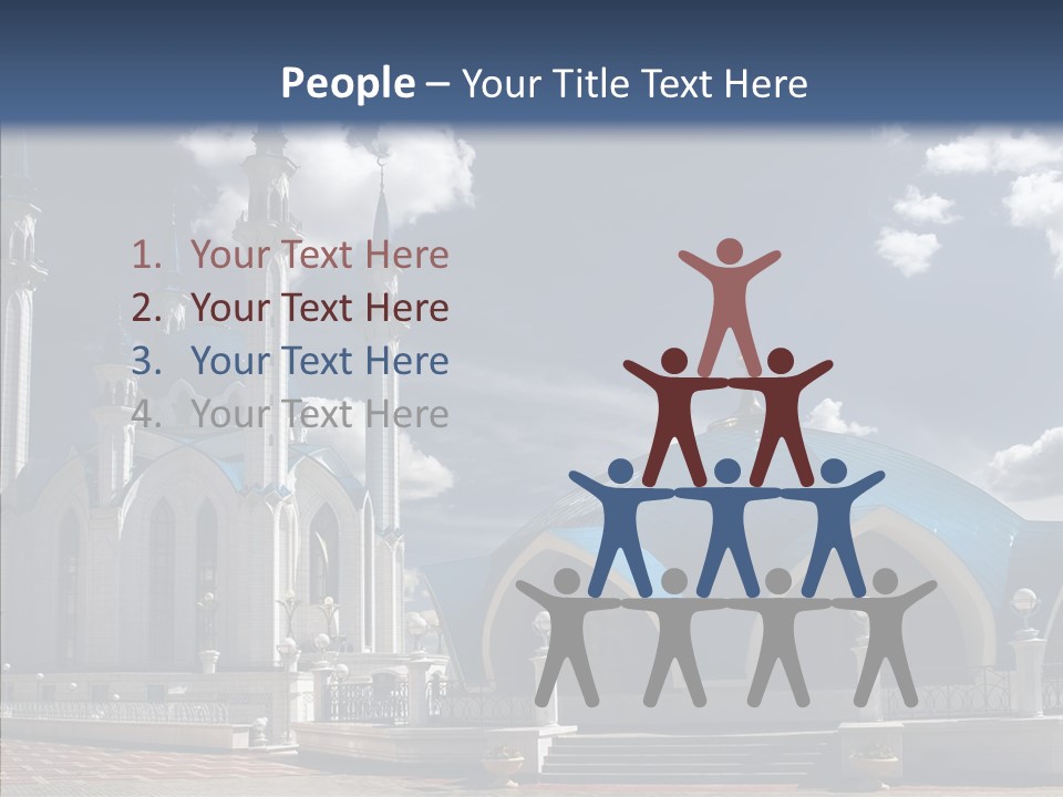 Mosque Kremlin Kazan PowerPoint Template