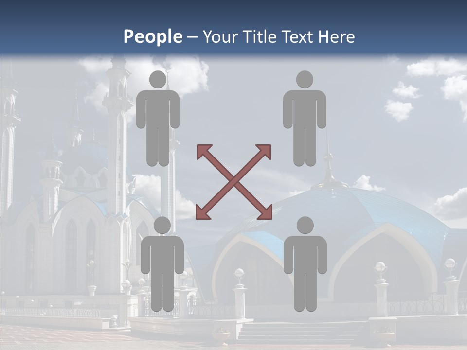 Mosque Kremlin Kazan PowerPoint Template