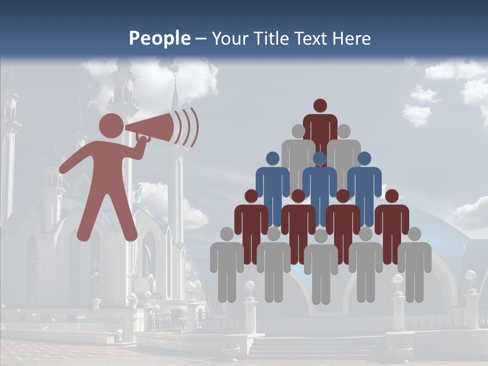 Mosque Kremlin Kazan PowerPoint Template