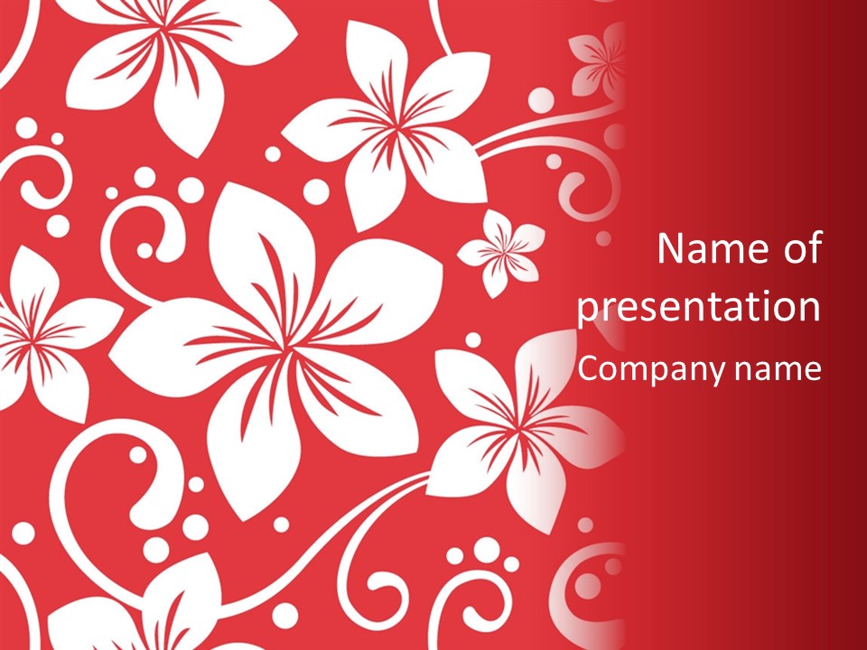 Plumeria Resort Tropical PowerPoint Template