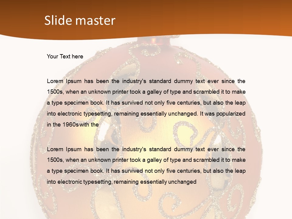 December Figurine Tree PowerPoint Template