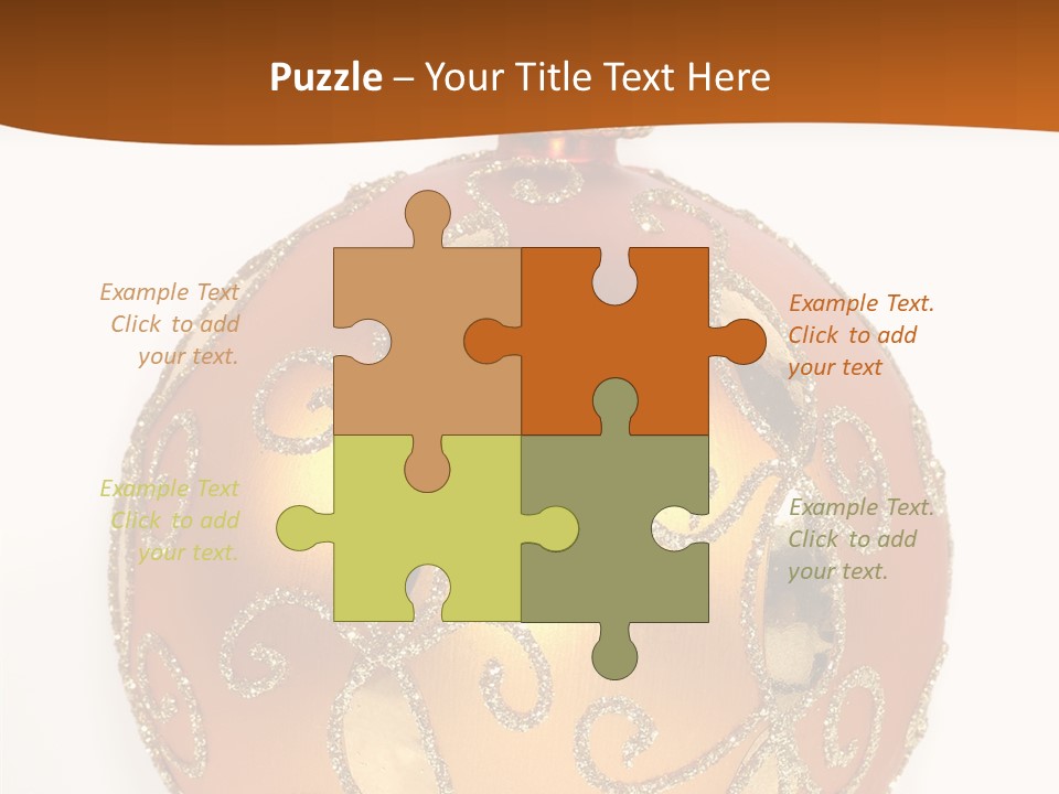 December Figurine Tree PowerPoint Template