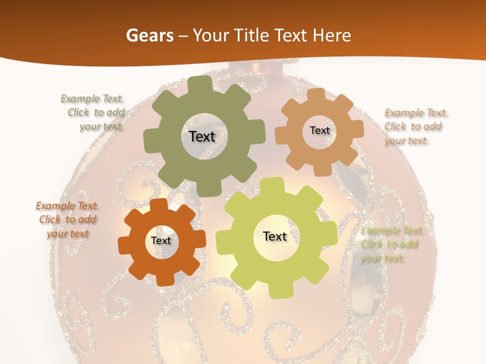 December Figurine Tree PowerPoint Template