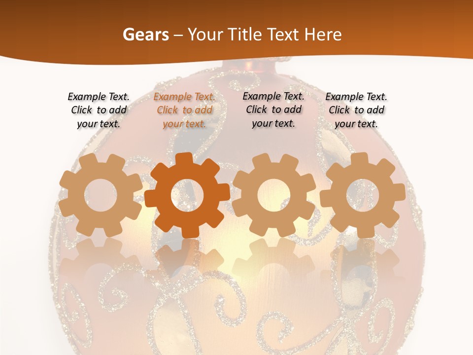 December Figurine Tree PowerPoint Template