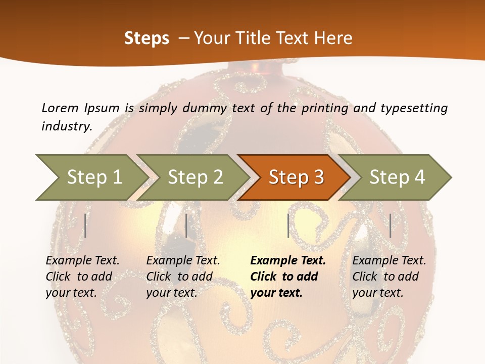 December Figurine Tree PowerPoint Template