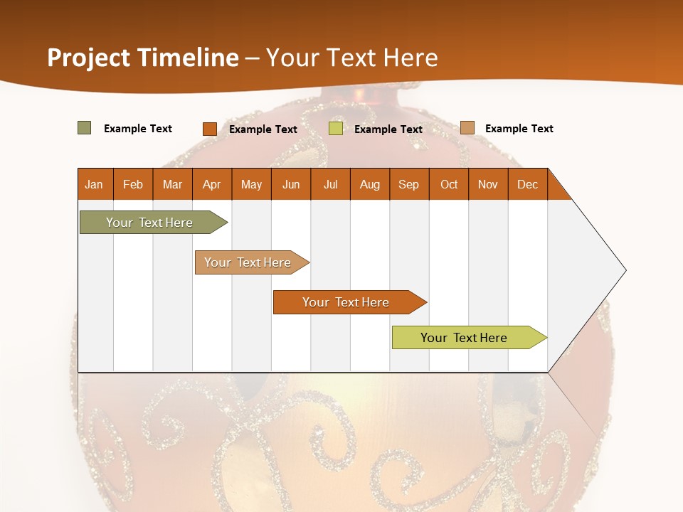 December Figurine Tree PowerPoint Template