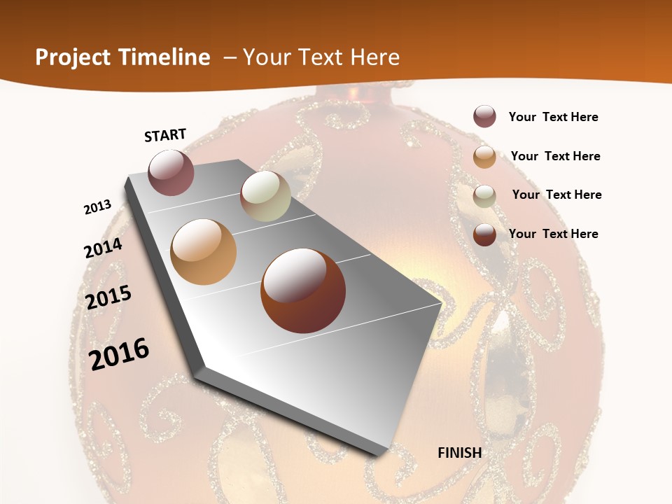 December Figurine Tree PowerPoint Template