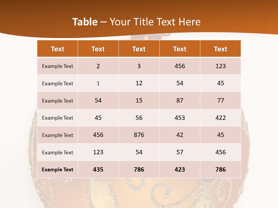 December Figurine Tree PowerPoint Template