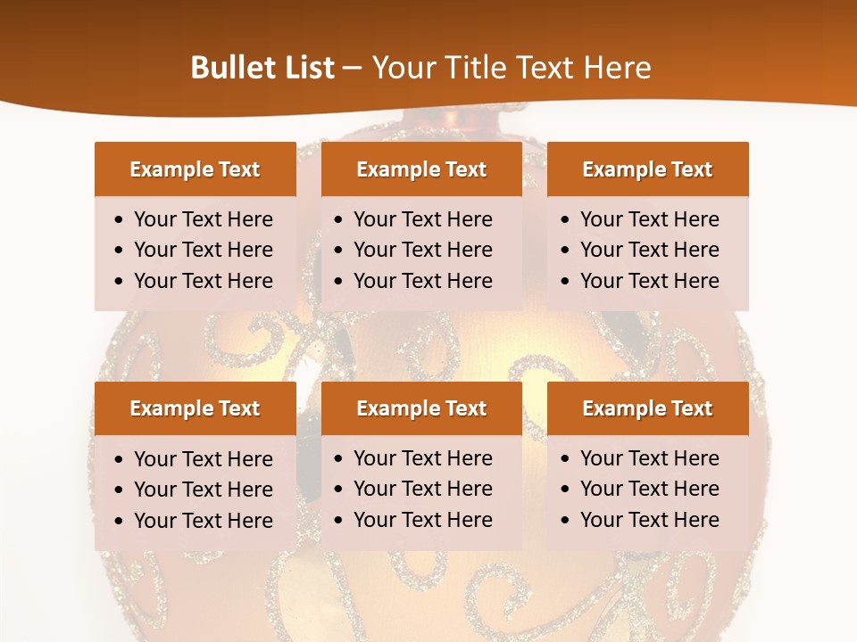 December Figurine Tree PowerPoint Template