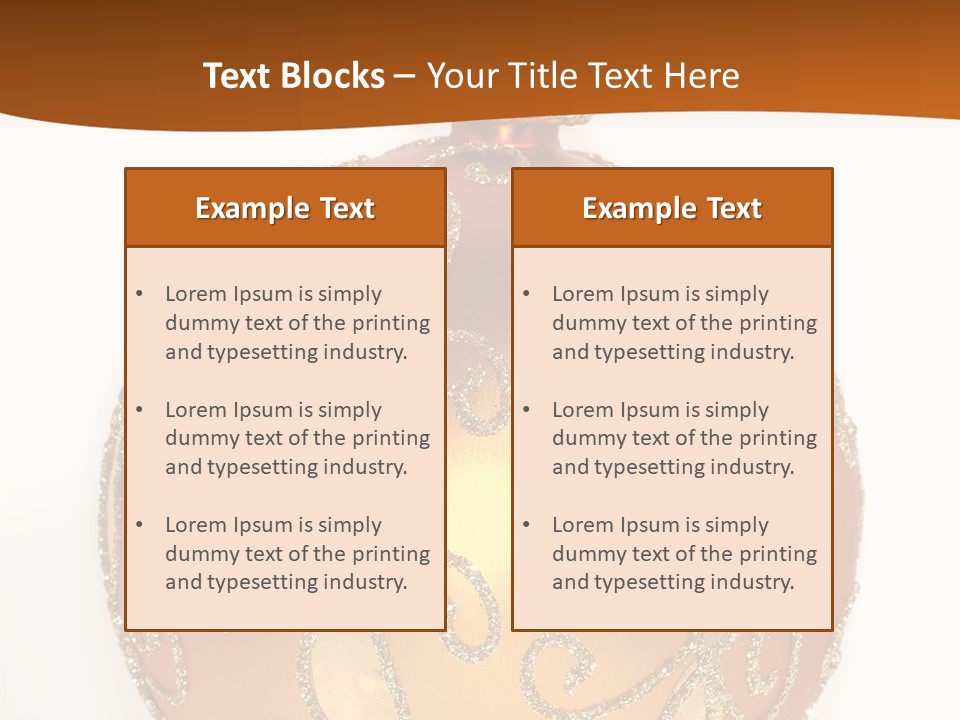 December Figurine Tree PowerPoint Template