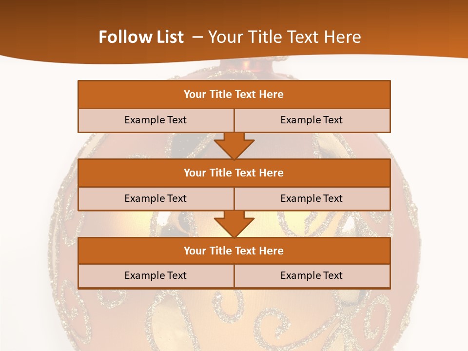 December Figurine Tree PowerPoint Template