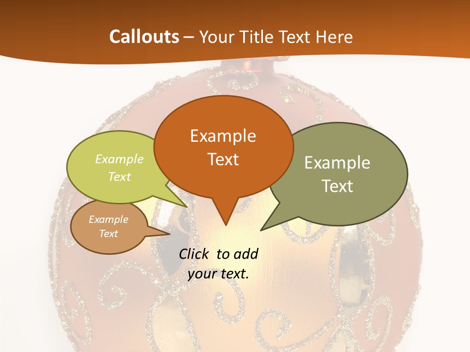December Figurine Tree PowerPoint Template