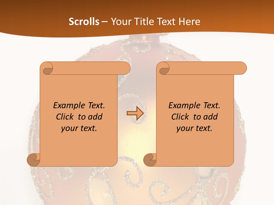 December Figurine Tree PowerPoint Template