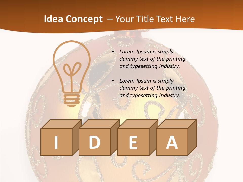 December Figurine Tree PowerPoint Template