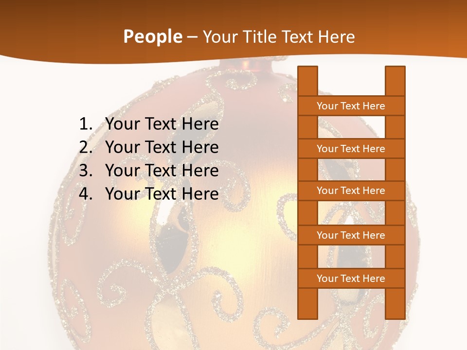 December Figurine Tree PowerPoint Template